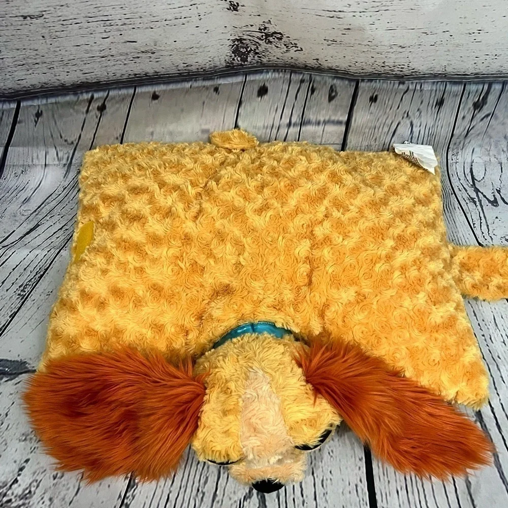 Lady and the Tramp pillow pet Disney Parks & NWT 9” plush Tramp stuffed animal - Picture 7 of 14